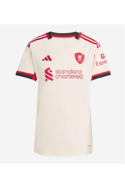 Liverpool Hugo Ekitike #22 Jalkapallovaatteet Naisten Vieraspaita 2025-26 Lyhythihainen Liverpool Hugo Ekitike #22 Jalkapallovaatteet Naisten Vieraspaita 2025-26 Lyhythihainen